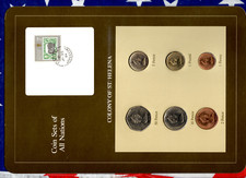Coin Sets of All Nations St. Helena 1984 UNC 1 Pound 50,10,5,2,1 Pence JU2884