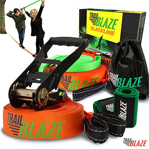 Complete slackline kit with - slackline,