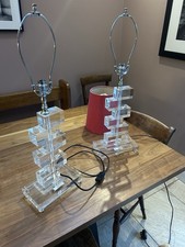 Pair of high quality lucite