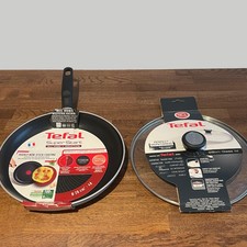 Tefal Super Start 28cm Fry Pan with Glass Lid Titanium Non Stick Induction Used