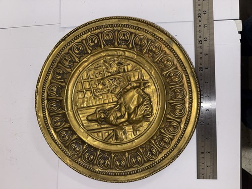 Brass decorative wall plate - brass,