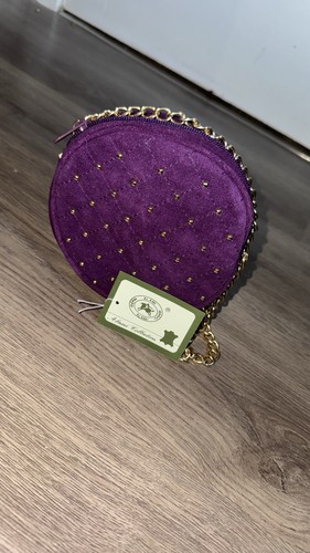 Alami real suede purple round - real,