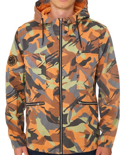 Pretty green rave camo hooded - rave,