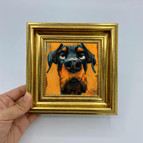 Doberman pinscher portrait - doberman,