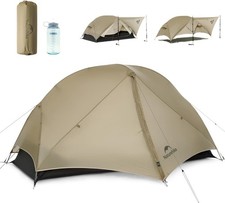 Naturehike Mongar UL 2 Person Khaki Tent Backpacking 15D Ultralight 1.6kg