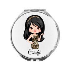 Leopard Print Girl Mirror