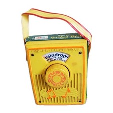 Fisher-Price Vintage Pocket Radio Music Box 1972 USA Japan Functional