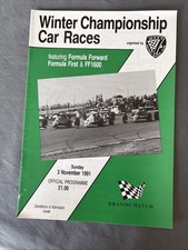 Race Programme 3 November 1994  Brands Hatch Formula Ford First Foward Mini A4