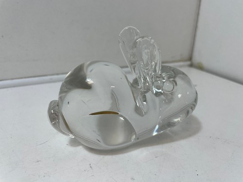 Wedgwood glass rabbit figurine - rabbit,
