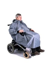 Kozee Mobility Scooter Rain Cover Poncho – with Control Panel Access, Grey