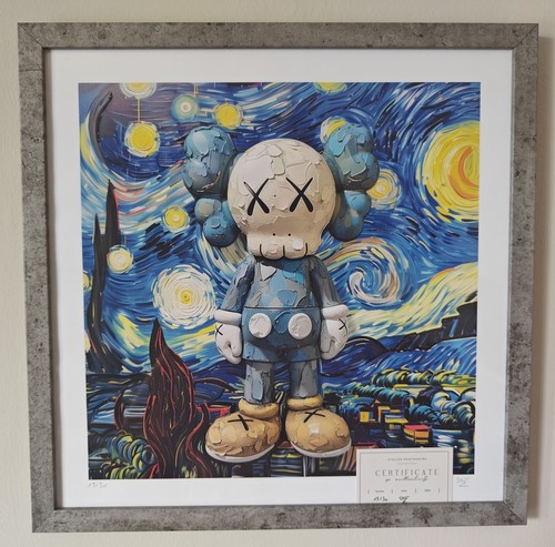 Ske kaws night signed numbered - kaws,