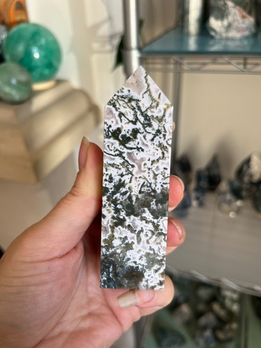 Moss agate tower