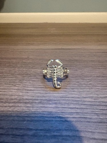 Silver scorpion ring - silver,