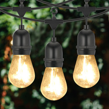 HEAVY DUTY FESTOON E27 IP65 WATERPROOF LED OUTDOOR GARDEN STRING LIGHTS Qgptbwiv