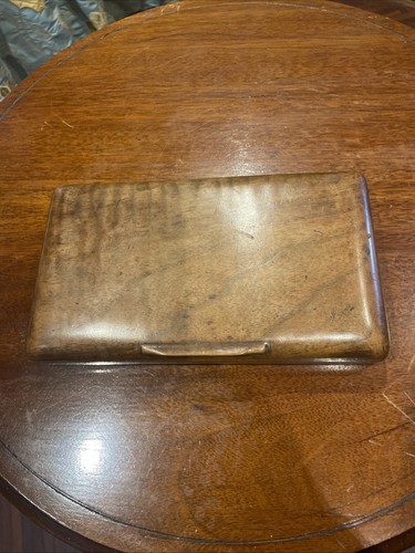 Smooth wooden box with - wooden,