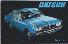 Datsun Price List 1973 June Cherry Sunny Bluebird Laurel 260C 240Z