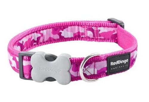 Red dingo camouflage collar - red,