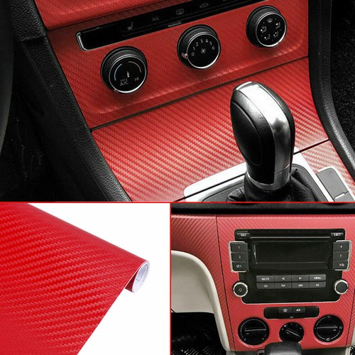 Red carbon fiber vinyl film - 3d,