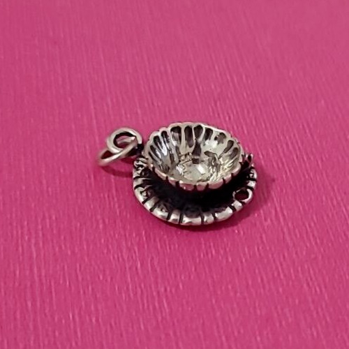 Sterling silver tea party cup - sterling,