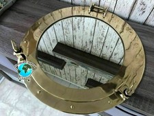 20" Brass Porthole Mirror