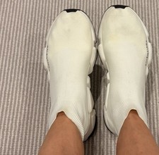 100% authentic White Balenciaga Speed sneakers, size 39