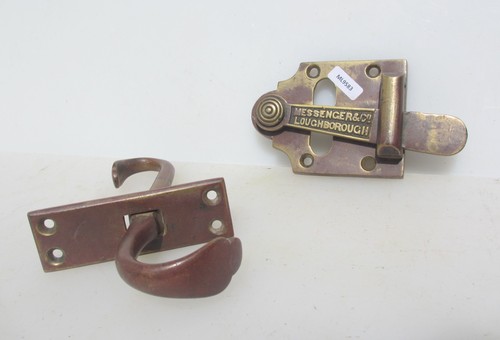 Victorian brass door - brass, latch