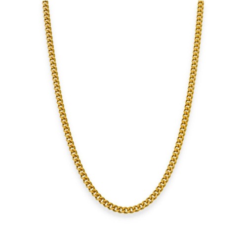 9ct yellow gold closed curb - 9ct,