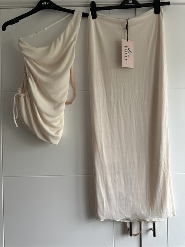 Polly top skirt in ivory - top,