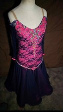 Navy And Pink Ballroom Dress