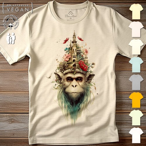 Monkey castle mens tshirt - mens,