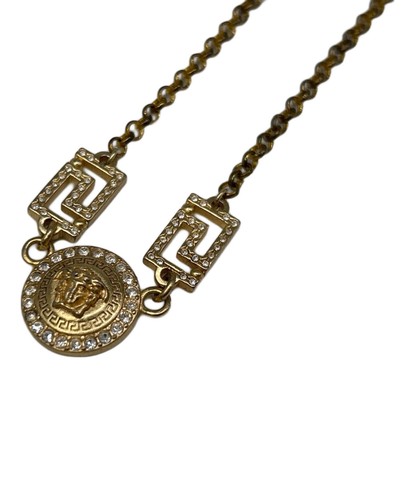 Versace necklace gold medusa - versace,