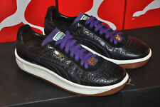 Puma GV Special UK 10 Leather/Suede Black/Purple Mock Croc  Perfect Condition