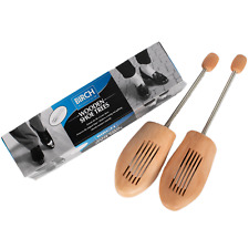 Wood Shoe Trees Stretchers Mens Womens Size Wooden Shaper Adjustable Pair BIRCH