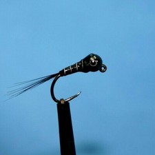 Jig Perdigon All Black Nymph 6