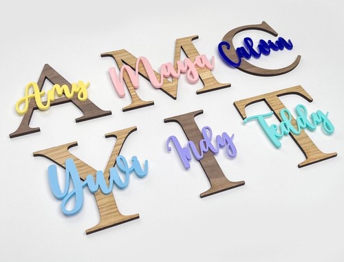 Personalised wooden letter - personalised,