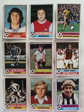 Mid 1970's Topps Bazuka Football cards selection of both Orange & Red back