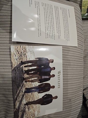 Westlife autographed picture - autographed,