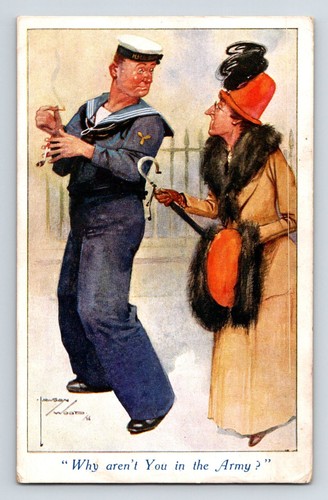 Comic postcard lawson - postcard:, wood