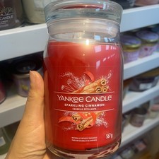 yankee candle signature large jar Sparkling Cinnamon 