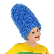 Ladies Blue Cartoon Beehive Wig