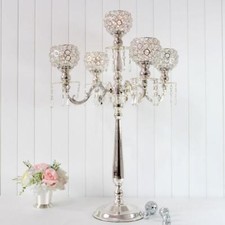 Silver gold 5 arm crystal - 5,