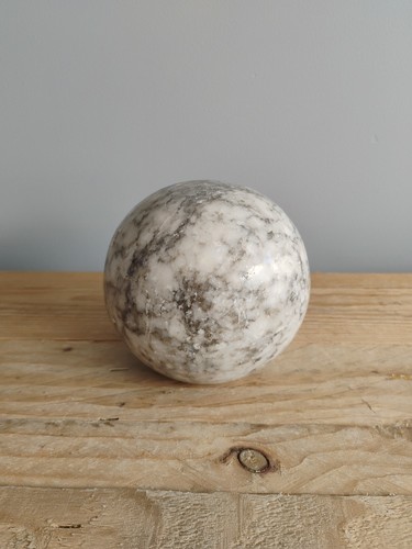Decorative marble ball white - decorative,