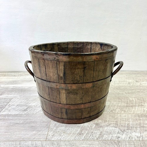 Large antique brass bound - antique,