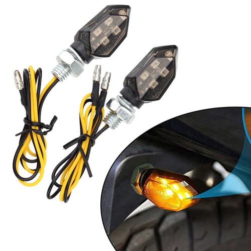 2pcs motorcycle smoke lens - smoke,