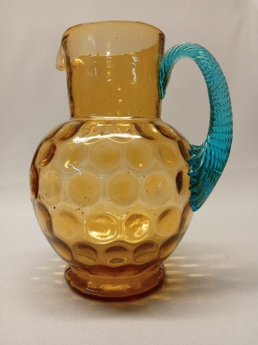 Rare victorian amber dimpled - rare,