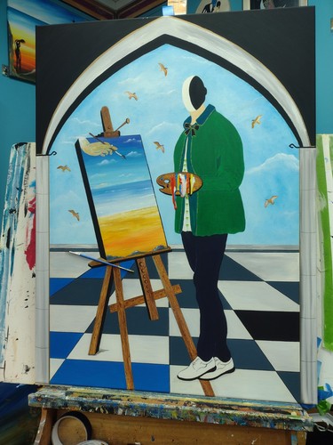 The artist and - artist, servant