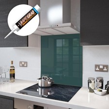 Glass Splashbacks Emerald Green and Glass Upstands - Made By Premier Range