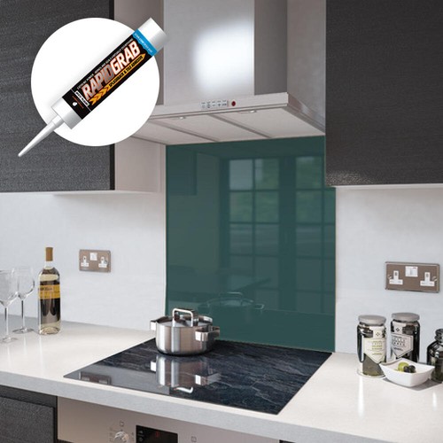 Glass splashbacks emerald - glass,