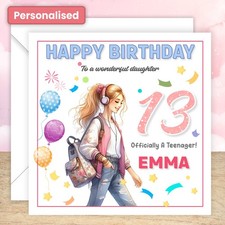 Personalised 13th Birthday