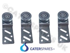 4 X HOT CUPBOARD FRONT ANGLED SLIDING DOOR RUNNER BEARING HANGER WHEEL OFFSET
